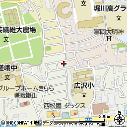 京都府京都市右京区嵯峨新宮町22周辺の地図