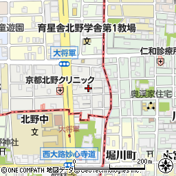 京都府京都市北区大将軍東鷹司町170周辺の地図