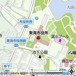 〒476-0000 愛知県東海市（以下に掲載がない場合）の地図