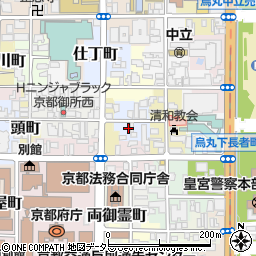 京都府京都市上京区東長者町周辺の地図