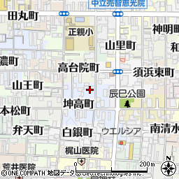 京都府京都市上京区亀木町214周辺の地図