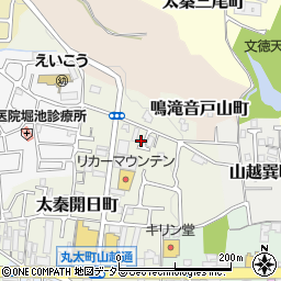 京都府京都市右京区山越東町24周辺の地図