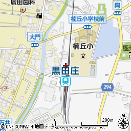 兵庫県西脇市黒田庄町岡637-2周辺の地図