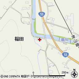 岡山県津山市福田1121周辺の地図