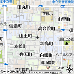 京都府京都市上京区長谷町周辺の地図