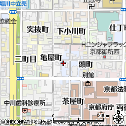 京都府京都市上京区中橋詰町周辺の地図