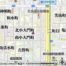 京都府京都市上京区猪熊二丁目535周辺の地図