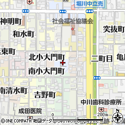 京都府京都市上京区猪熊二丁目535周辺の地図