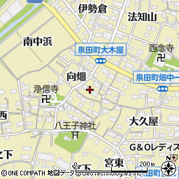 愛知県刈谷市泉田町向畑周辺の地図