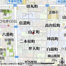 京都府京都市上京区山王町周辺の地図