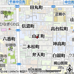 京都府京都市上京区山王町周辺の地図