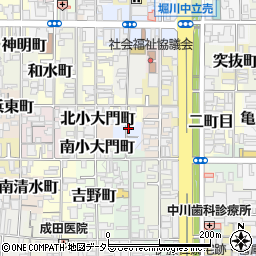 京都府京都市上京区猪熊二丁目周辺の地図