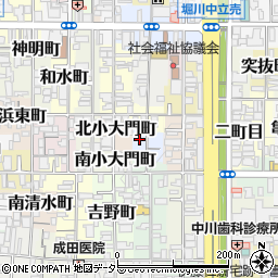京都府京都市上京区猪熊二丁目533周辺の地図