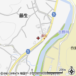 岡山県美作市藤生243周辺の地図