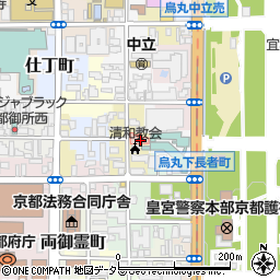 京都府京都市上京区清和院町558周辺の地図