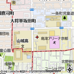 京都府京都市北区大将軍西鷹司町周辺の地図