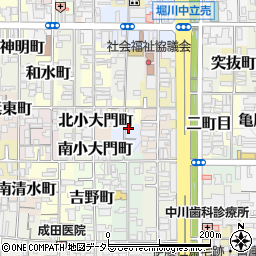 京都府京都市上京区猪熊二丁目532周辺の地図