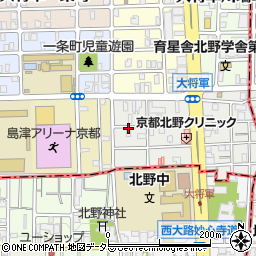 京都府京都市北区大将軍東鷹司町周辺の地図