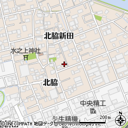 静岡県静岡市清水区北脇新田186周辺の地図
