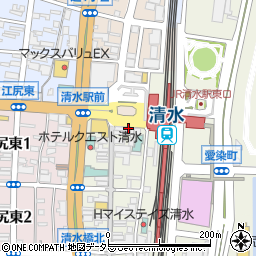 静岡県静岡市清水区真砂町2-33周辺の地図