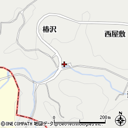 愛知県豊田市蕪木町椿沢周辺の地図