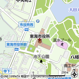 三菱ＵＦＪ銀行東海市役所 ＡＴＭ周辺の地図