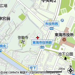愛知県東海市大田町寺下8周辺の地図