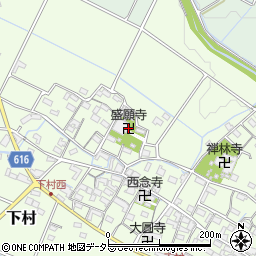 盛願寺周辺の地図