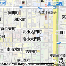 京都府京都市上京区北小大門町553周辺の地図