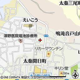 京都府京都市右京区山越東町26周辺の地図