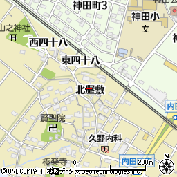 愛知県大府市北崎町北屋敷81周辺の地図