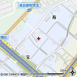 愛知県豊田市生駒町宝5-1周辺の地図