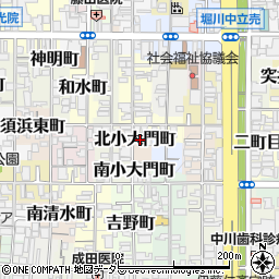京都府京都市上京区北小大門町550-2周辺の地図