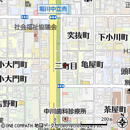 京都府京都市上京区二町目27周辺の地図