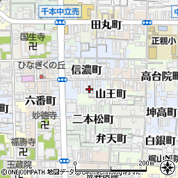 京都府京都市上京区愛染寺町周辺の地図