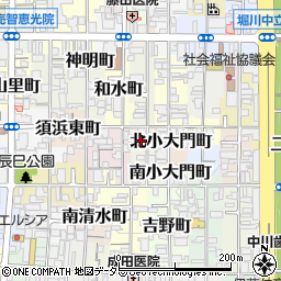 京都府京都市上京区藤五郎町周辺の地図