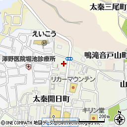 京都府京都市右京区山越東町26-34周辺の地図