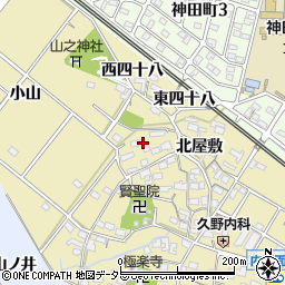 愛知県大府市北崎町北屋敷95周辺の地図