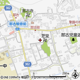 千葉県館山市那古周辺の地図