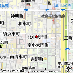 京都府京都市上京区北小大門町548周辺の地図