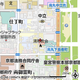 京都府京都市上京区清和院町556周辺の地図