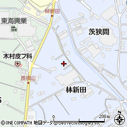 愛知県大府市横根町林新田周辺の地図