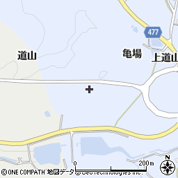 愛知県豊田市下山田代町亀場周辺の地図