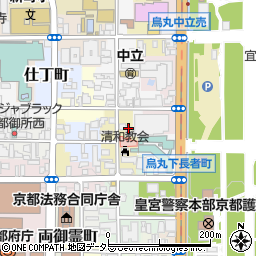 京都府京都市上京区清和院町周辺の地図