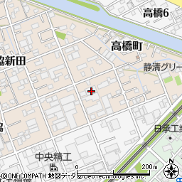 静岡県静岡市清水区北脇新田288周辺の地図