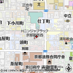 京都府京都市上京区仲之町周辺の地図