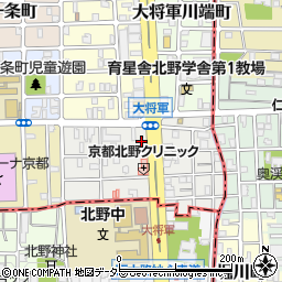 京都府京都市北区大将軍東鷹司町117-1周辺の地図