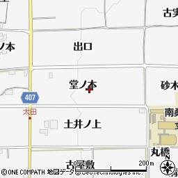 京都府亀岡市稗田野町太田堂ノ本周辺の地図