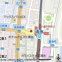 清水駅前周辺の地図