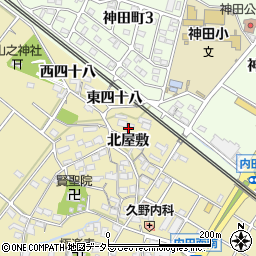 愛知県大府市北崎町北屋敷79周辺の地図